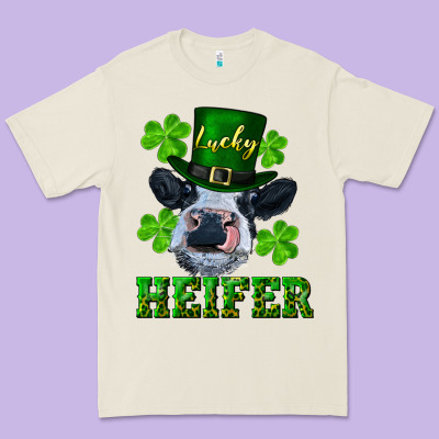 Lucky Heifer Premium Tee Designed By Ranaportraitstore