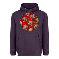 Plum christmas pig Heavyweight Hoodie - LillyAllenDesigns
