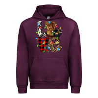 Mauve Wine love cow gnomies Urban Hoodie - CowGirlArtShop