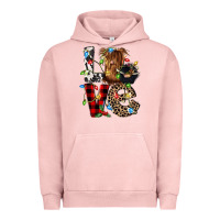 Pigment Salmon love cow gnomies Urban Hoodie - CowGirlArtShop