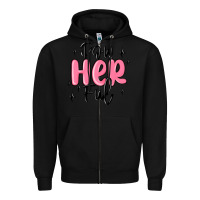 Black powherful Zipper Hoodie - MaliasSmallBusiness