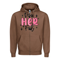 Chestnut powherful Zipper Hoodie - MaliasSmallBusiness