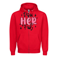 Red powherful Zipper Hoodie - MaliasSmallBusiness