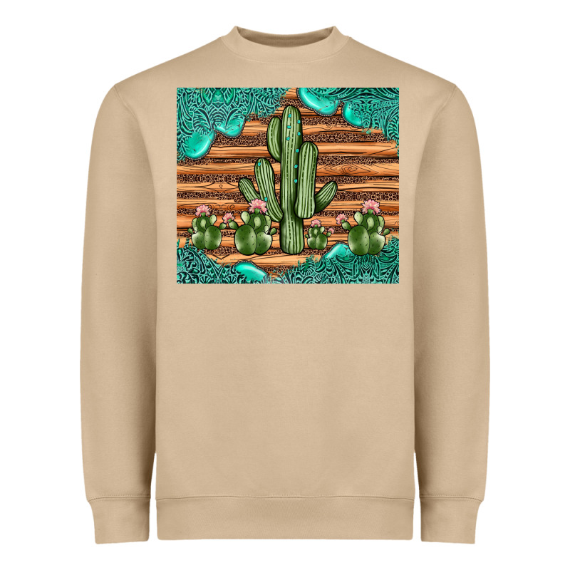Cactus Gemstone Heavyweight Sweatshirt by JahusDesignShop | Teevron