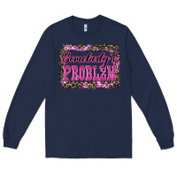 Navy Western Somebody's Problem Long Sleeve Tee - LillyAllenDesigns