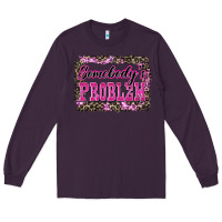Plum Western Somebody's Problem Long Sleeve Tee - LillyAllenDesigns