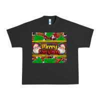 Pigment Black merry Christmas with Santa Claus Urban Heavy Tee - AdoDesignShop