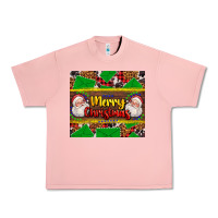 Salmon merry Christmas with Santa Claus Urban Heavy Tee - AdoDesignShop