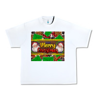 White merry Christmas with Santa Claus Urban Heavy Tee - AdoDesignShop