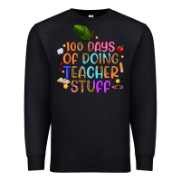 Black 100 days of doing teacher stuff Premium Sweatshirt - Artiststas