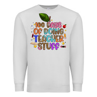 Dove Grey 100 days of doing teacher stuff Premium Sweatshirt - Artiststas
