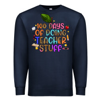Navy 100 days of doing teacher stuff Premium Sweatshirt - Artiststas