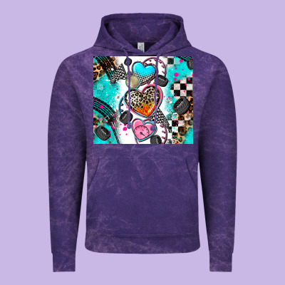 Race Heart Vintage Hoodie Designed By Adodesignshop