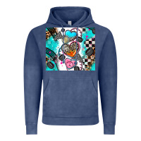 Vintage Denim race heart Vintage Hoodie - AdoDesignShop