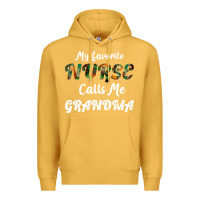 Mustard My Favorite Nurse Calls Me Grandma Premium Hoodie - Bettercallsaul