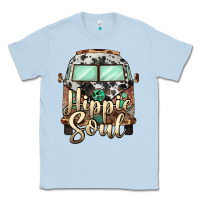 Dusty Blue hippie soul caravan Classic Tee - BarkalooDesign