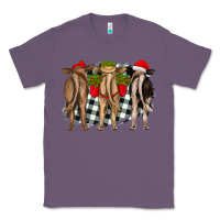 Lavender christmas heifers back view Classic Tee - RanaPortraitStore