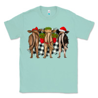 Seafoam christmas heifers back view Classic Tee - RanaPortraitStore
