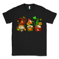 Black fall gnomes with pumpkin pie Classic Tee - AdoDesignShop