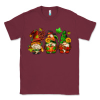 Burgundy fall gnomes with pumpkin pie Classic Tee - AdoDesignShop