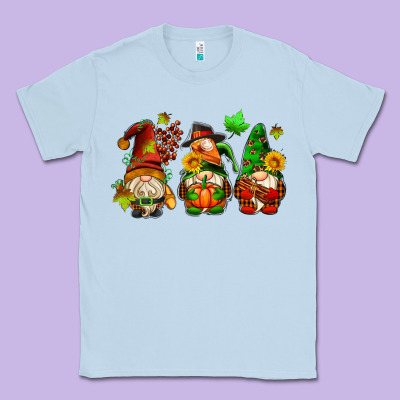 Fall Gnomes With Pumpkin Pie Classic Tee Designed By Adodesignshop