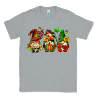 Heather Grey fall gnomes with pumpkin pie Classic Tee - AdoDesignShop