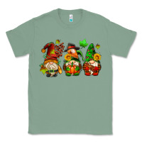 Sage fall gnomes with pumpkin pie Classic Tee - AdoDesignShop