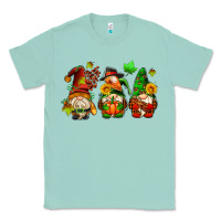 Seafoam fall gnomes with pumpkin pie Classic Tee - AdoDesignShop