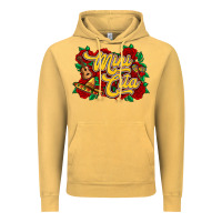 Vintage Mustard Mini cita Vintage Hoodie - RanaPortraitStore