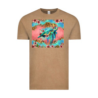 Vintage Coffee floral turtle Vintage Tee - Jasminsmagicworld