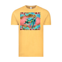 Vintage Mustard floral turtle Vintage Tee - Jasminsmagicworld