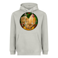 Moon Dust cochin rooster christmas Heavyweight Hoodie - LillyAllenDesigns