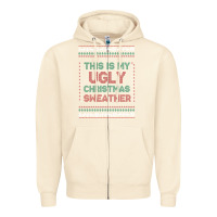Sandshell this is my ugly christmas Zipper Hoodie - MaliasSmallBusiness