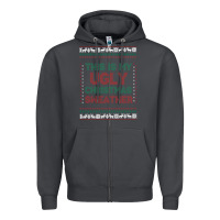 Smoke this is my ugly christmas Zipper Hoodie - MaliasSmallBusiness