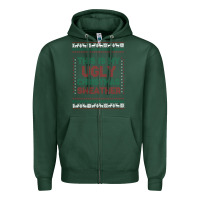 Sports Green this is my ugly christmas Zipper Hoodie - MaliasSmallBusiness