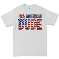 Dove Grey all american dude Premium Tee - Zillion Design Studio