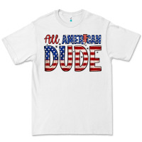 White all american dude Premium Tee - Zillion Design Studio