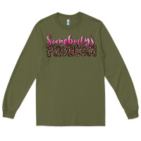 Army Green Western Somebody's Problem Long Sleeve Tee - LillyAllenDesigns
