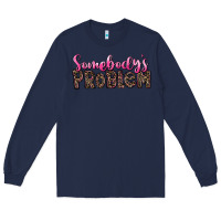 Navy Western Somebody's Problem Long Sleeve Tee - LillyAllenDesigns