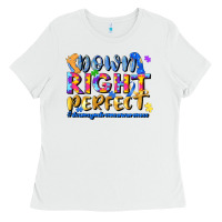 White down right perfect Ladies Tee - JahusDesignShop
