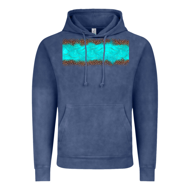 Turquoise Leopard Vintage Hoodie by JahusDesignShop | Teevron