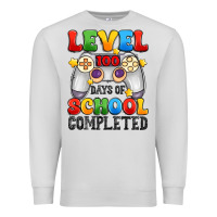 Dove Grey level 100 days of school completed Premium Sweatshirt - Artiststas