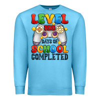 Ocean Blue level 100 days of school completed Premium Sweatshirt - Artiststas