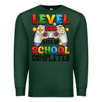 Sports Green level 100 days of school completed Premium Sweatshirt - Artiststas