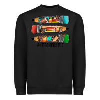 Black #teacherlife pencils Heavyweight Sweatshirt - JahusDesignShop