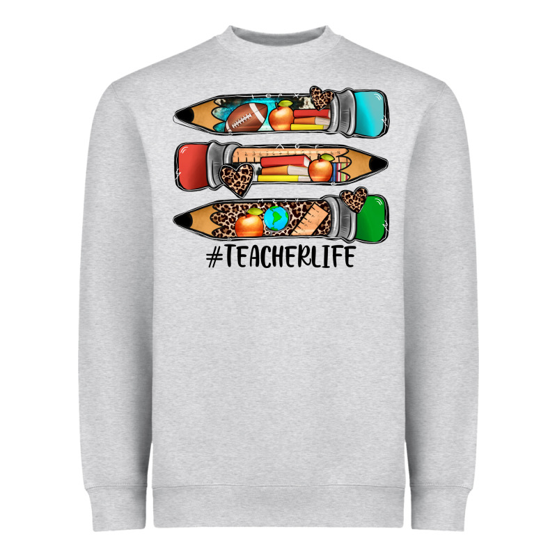 #teacherlife Pencils Heavyweight Sweatshirt by JahusDesignShop | Teevron