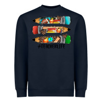 Navy #teacherlife pencils Heavyweight Sweatshirt - JahusDesignShop