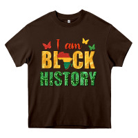 Chocolate Brown i am black history juneteenth Heavy Core Tee - texasbilliewilder
