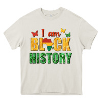 Cream i am black history juneteenth Heavy Core Tee - texasbilliewilder
