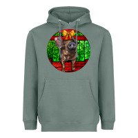Sage christmas pig Heavyweight Hoodie - LillyAllenDesigns